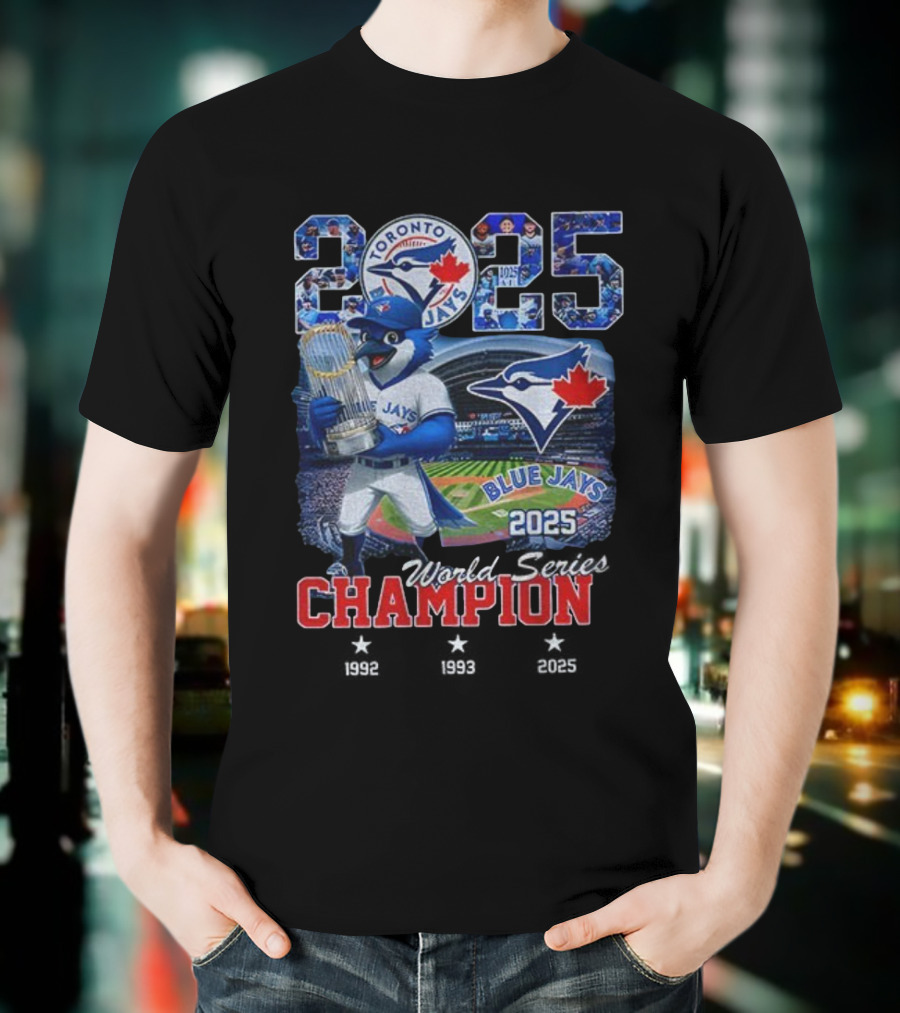 Toronto Blue Jays 2025 World Series Champion Victory Celebration T-Shirt