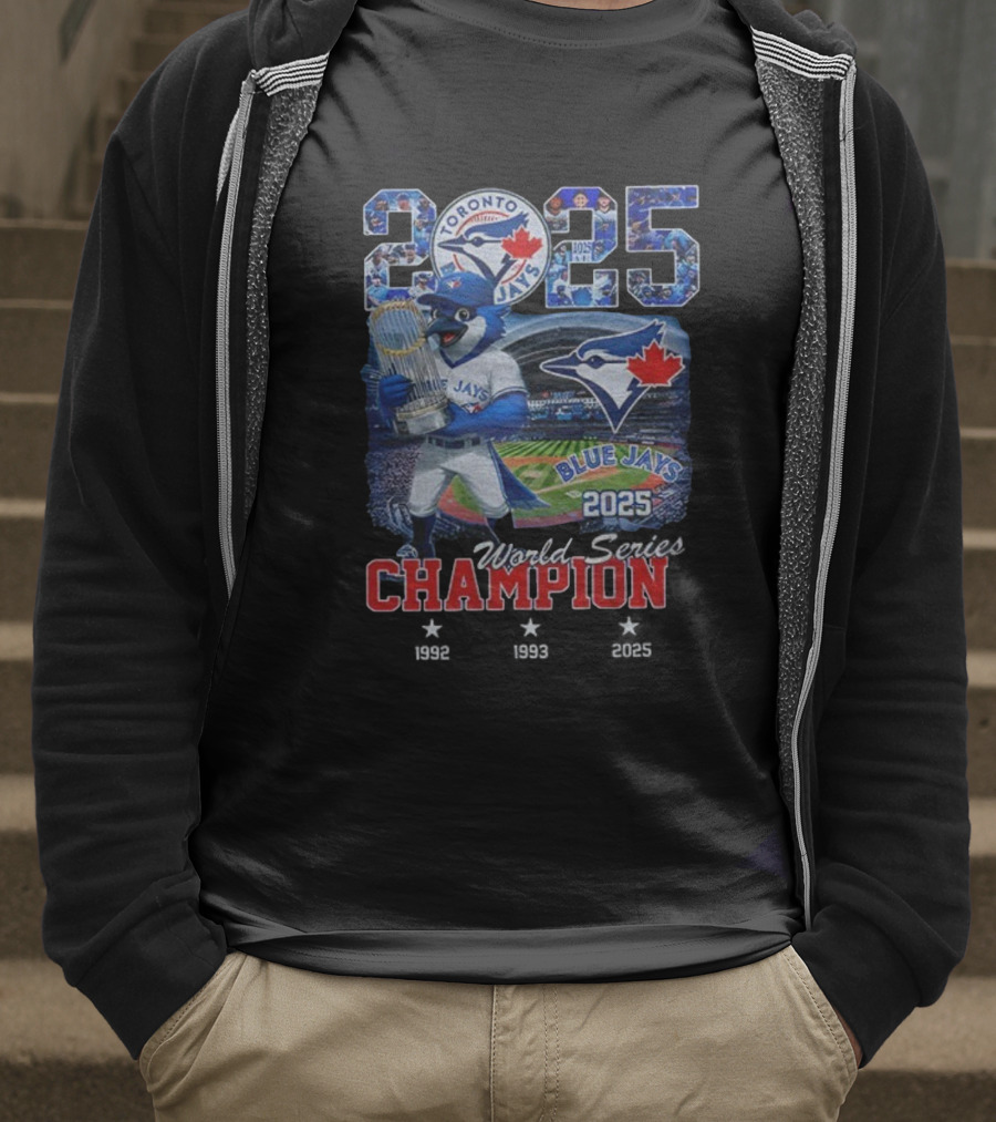 Toronto Blue Jays 2025 World Series Champion Victory Celebration T-Shirt