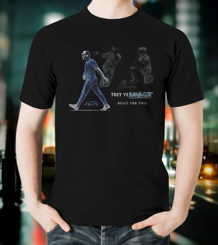 Trey Yesavage Built For This Signature Baseball Player Walking Determined Athletic Strength T-Shirt