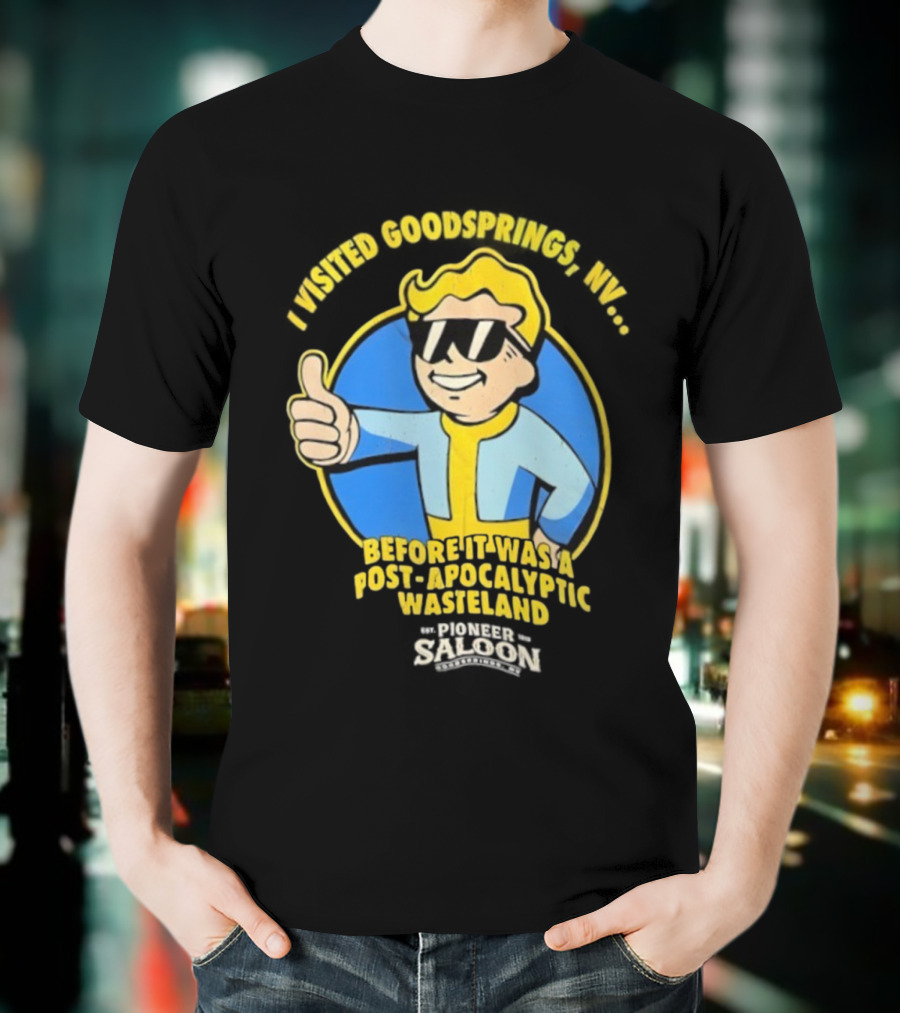 Vault Boy Thumbs Up Goodsprings NV Pre-Apocalypse Wasteland Explorer T-Shirt