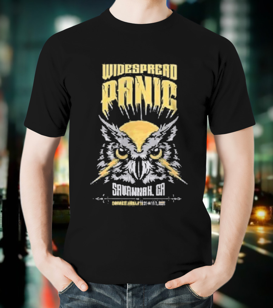 Widespread Panic Savannah GA 2025 Owl Event Enmarket Arena Oct 31-Nov 1 T-Shirt