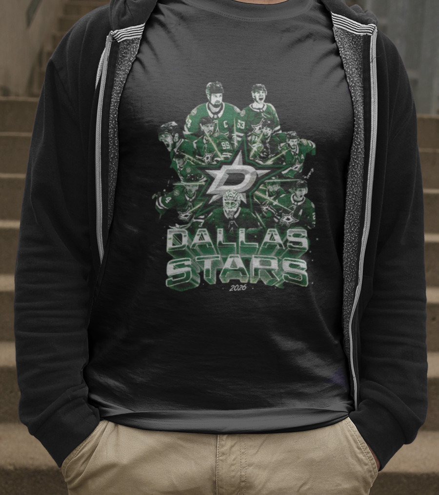 Dallas Stars 2026 Vintage Team Player Montage T-Shirt