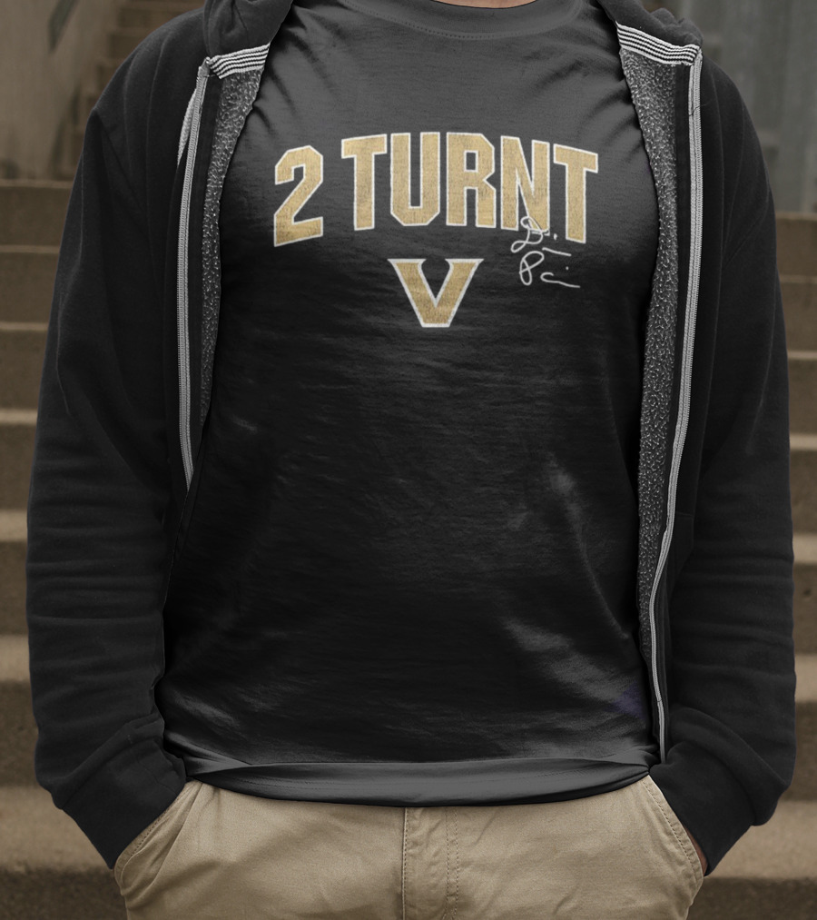 2 Turnt V Vanderbilt Commodores Signature Diego Pavia Football NFL T-Shirt
