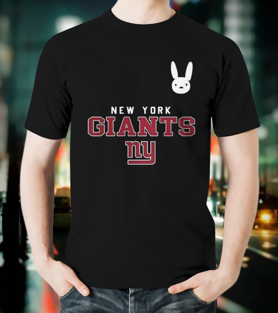 New York Giants NY DTMF Bad Bunny Collaboration T-Shirt