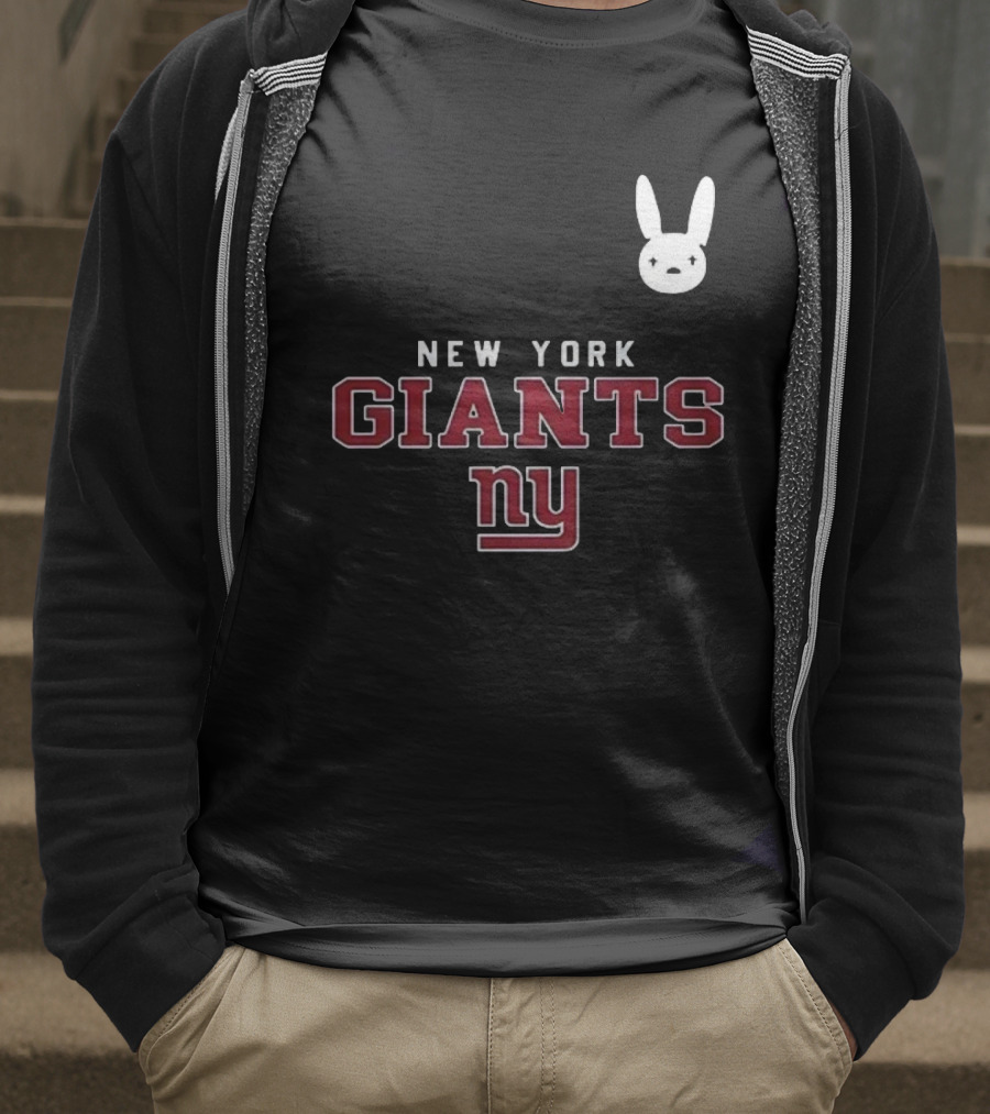 New York Giants NY DTMF Bad Bunny Collaboration T-Shirt