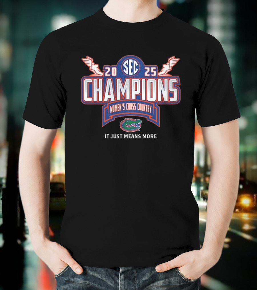 SEC 2025 Champions Women’s Cross Country Florida Gators T-Shirt