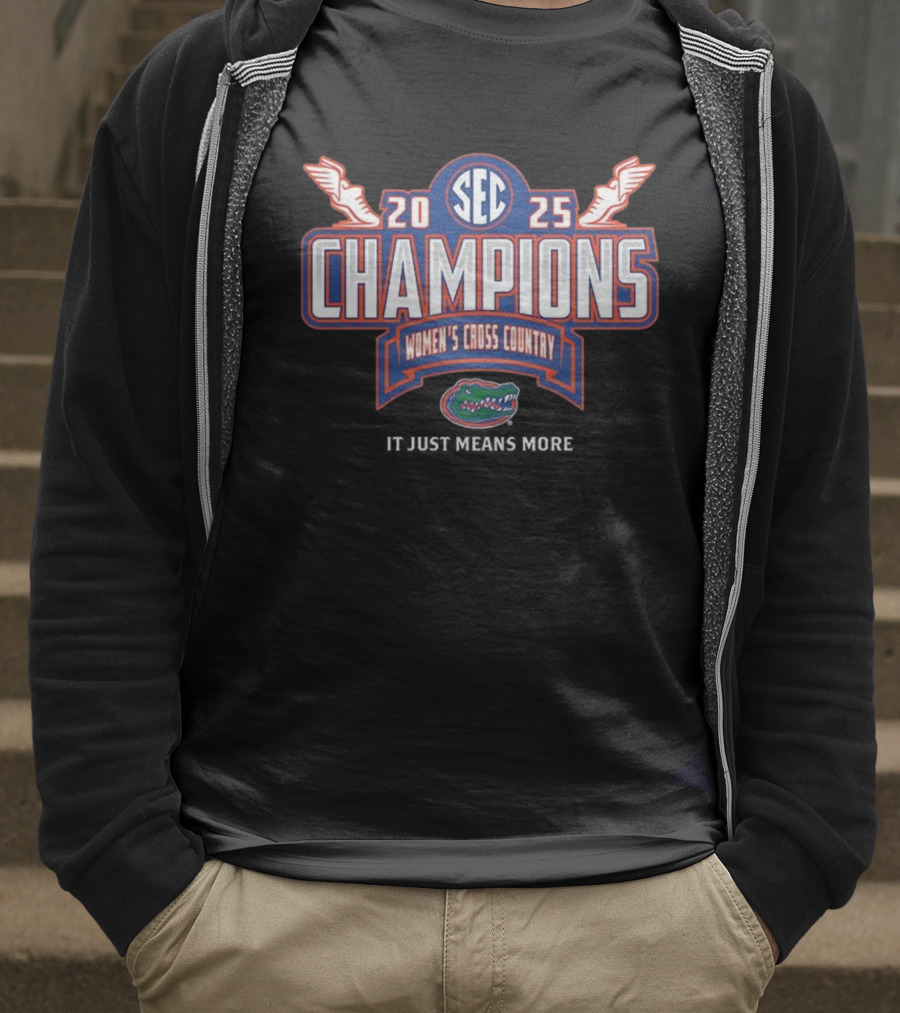 SEC 2025 Champions Women’s Cross Country Florida Gators T-Shirt