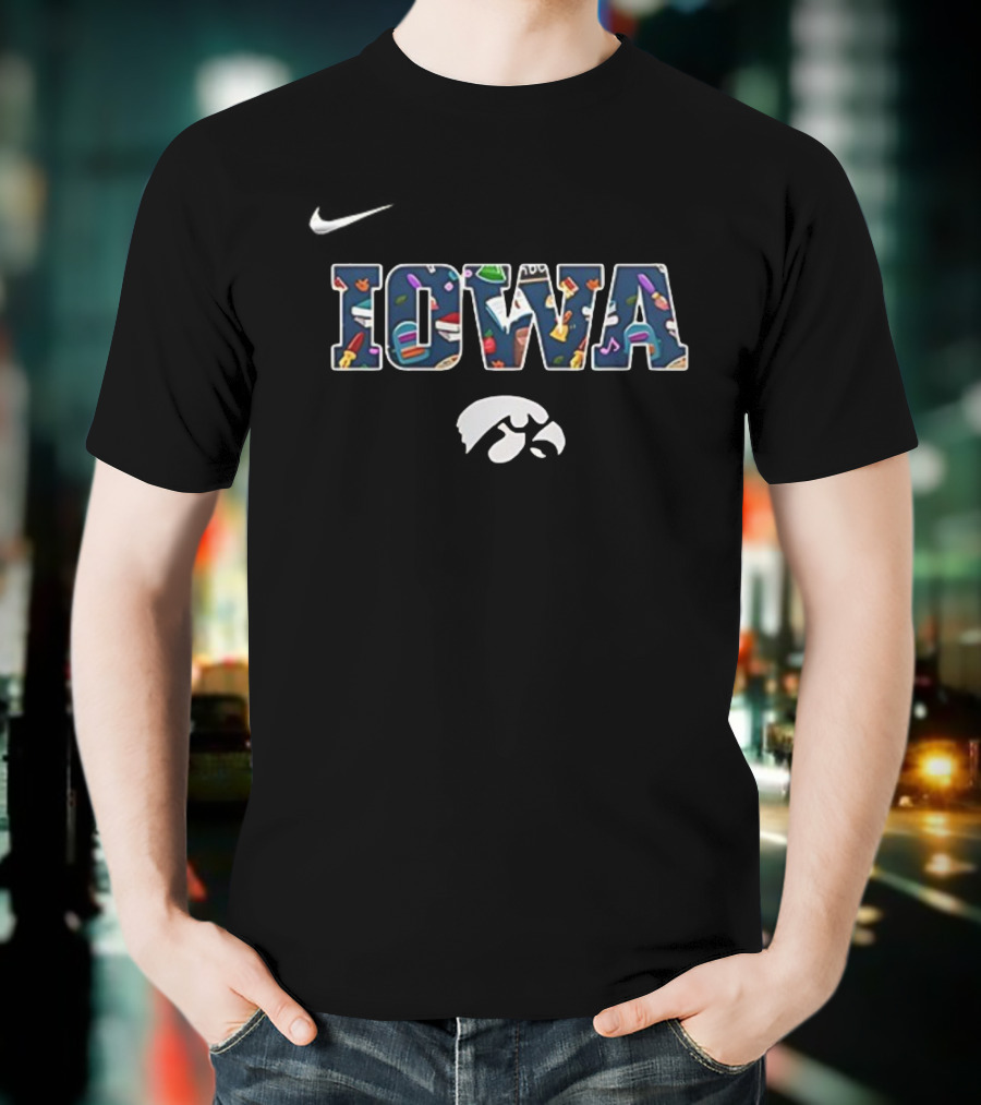Iowa Teach Love Inspire Hawkeyes Teacher Appreciation 2025 T-Shirt