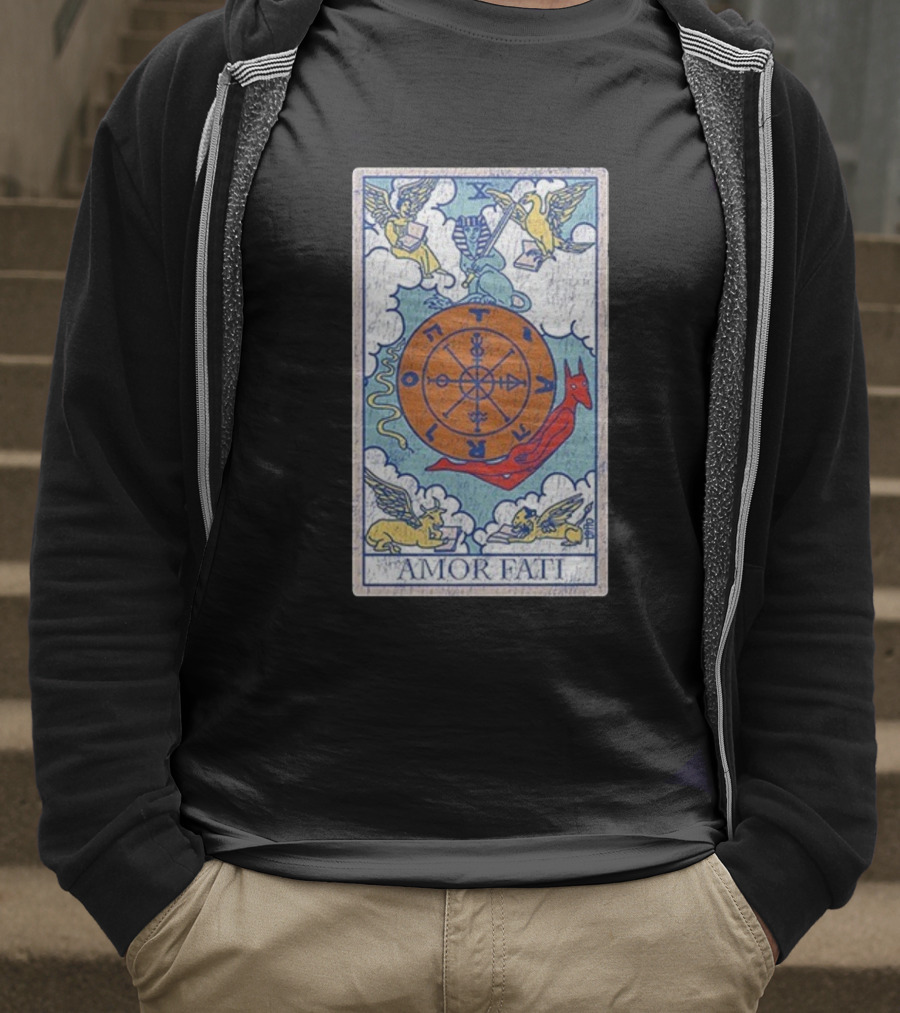 Joe Bartolozzi Amor Fati Wheel Of Fortune Tarot Destiny Unveiled Royal T-Shirt