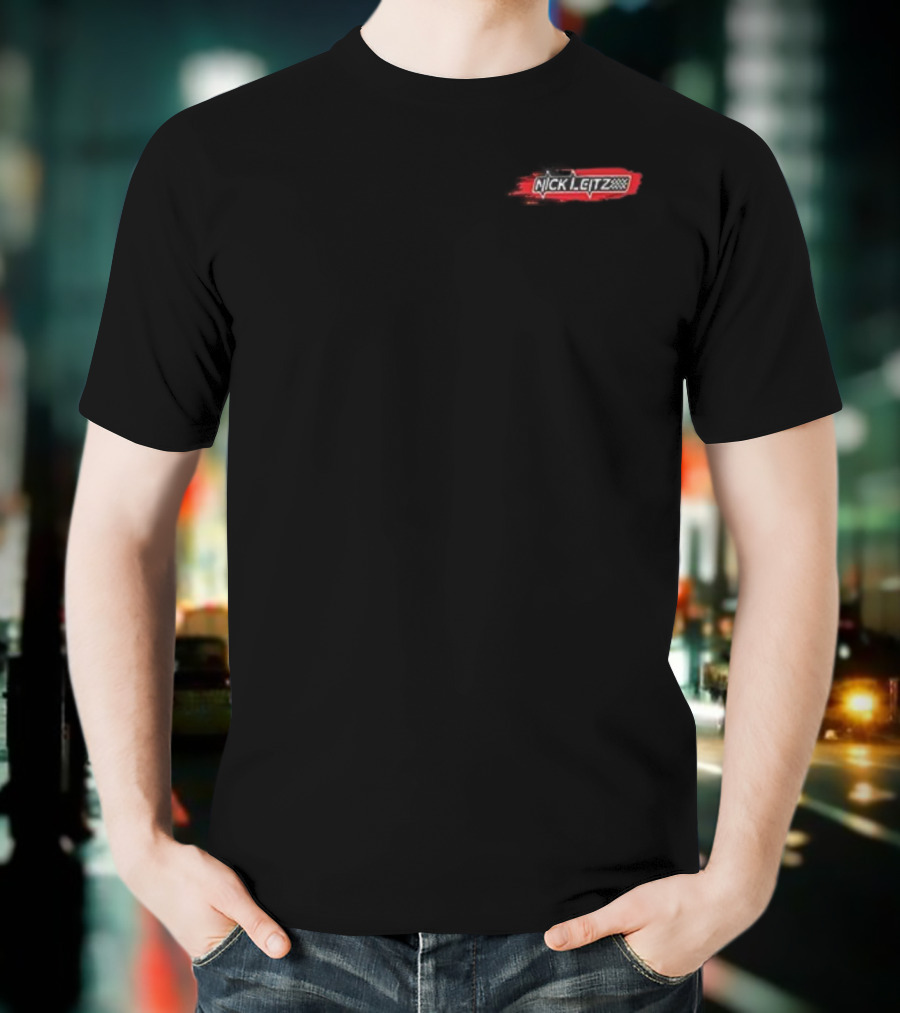 Nick Leitz 2025 NASCAR Xfinity Series Racing Design T-Shirt