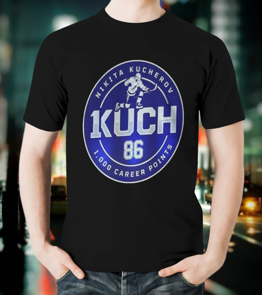 Nikita Kucherov KUCH 86 1000 Career Points T-Shirt