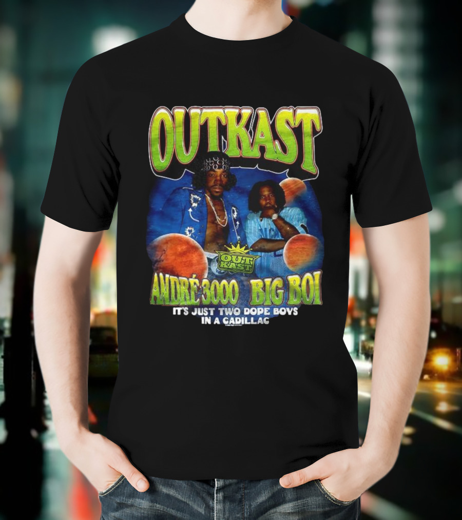 OutKast André 3000 Big Boi It's Just Two Dope Boys In A Cadillac T-Shirt