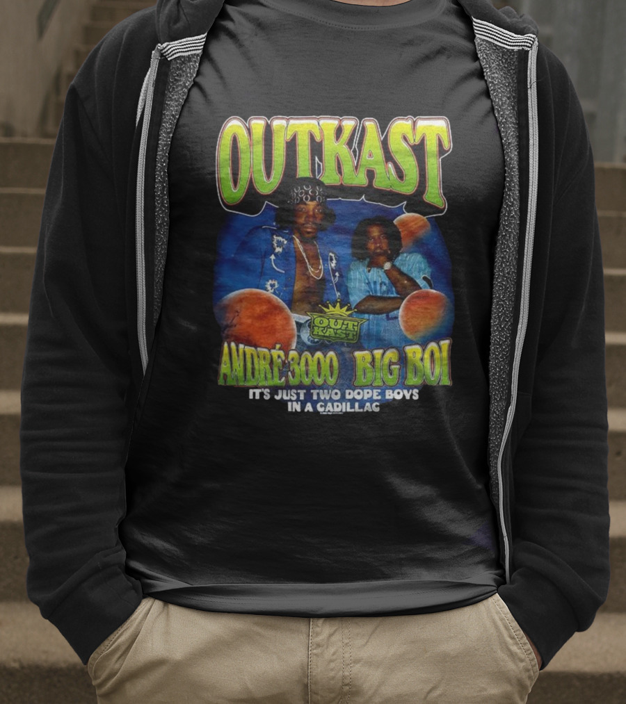 OutKast André 3000 Big Boi It's Just Two Dope Boys In A Cadillac T-Shirt