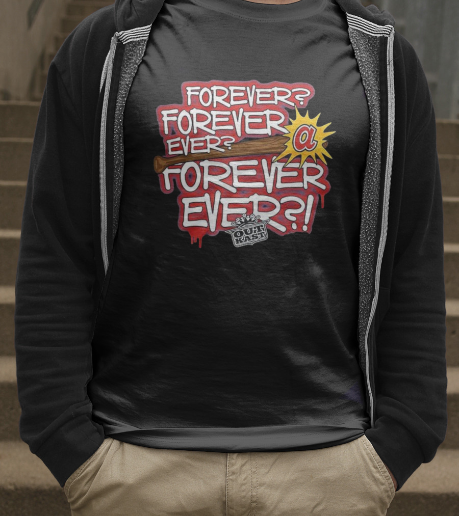 Outkast Forever Ever Atlanta Braves Baseball Collaboration T-Shirt