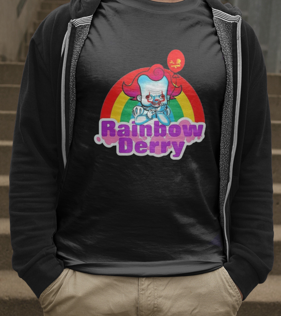Rainbow Derry Pennywise Infant Balloon Cartoon T-Shirt