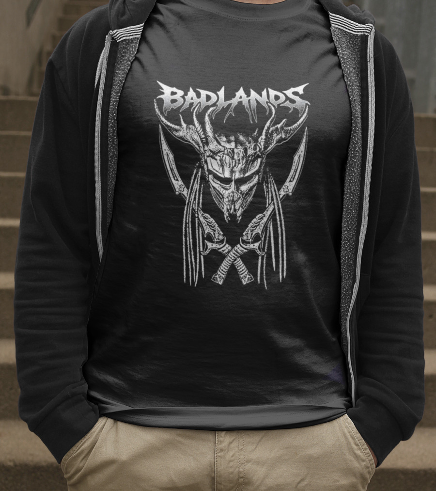 Badlands Predator Mask And Swords T-Shirt