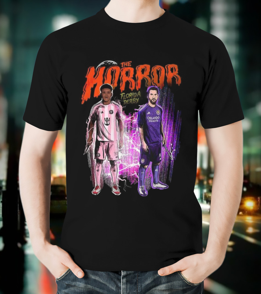 Florida Derby Horror Halloween With Miami And Orlando Players T-Shirt