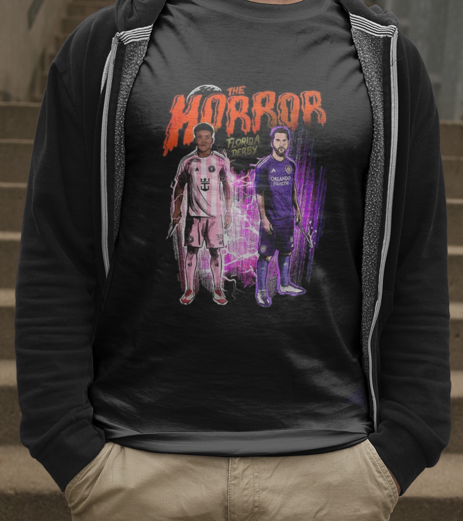 Florida Derby Horror Halloween With Miami And Orlando Players T-Shirt