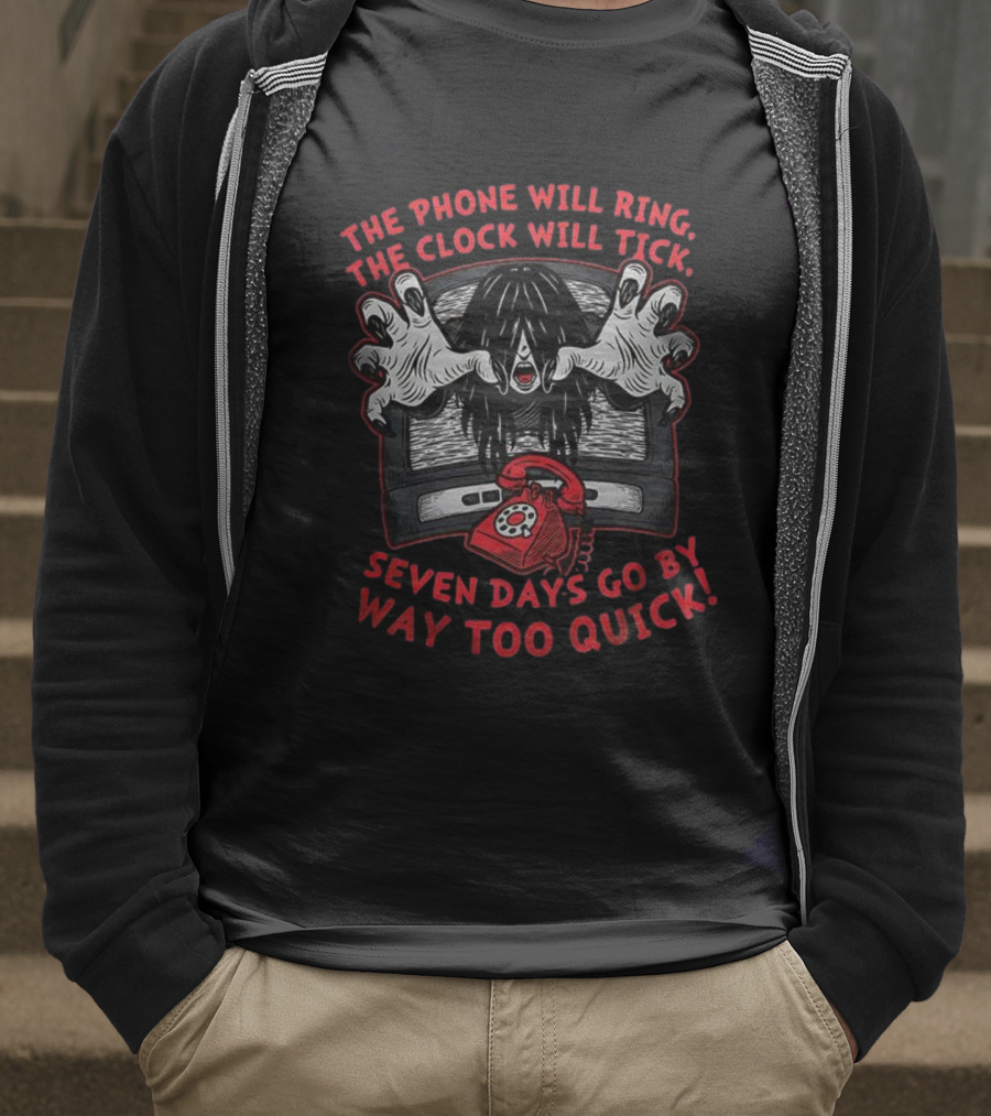Eerie Halloween Countdown Seven Days Horror Theme T-Shirt