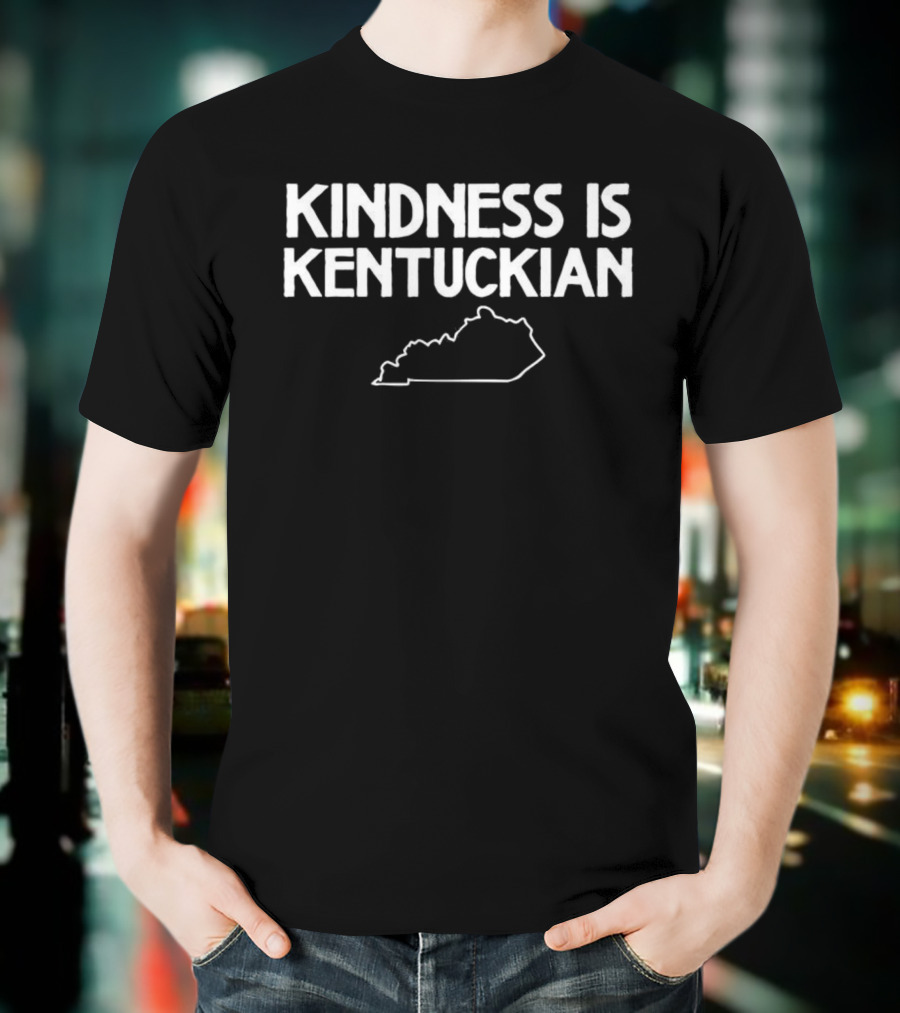 Kindness Is Kentuckian State Outline T-Shirt