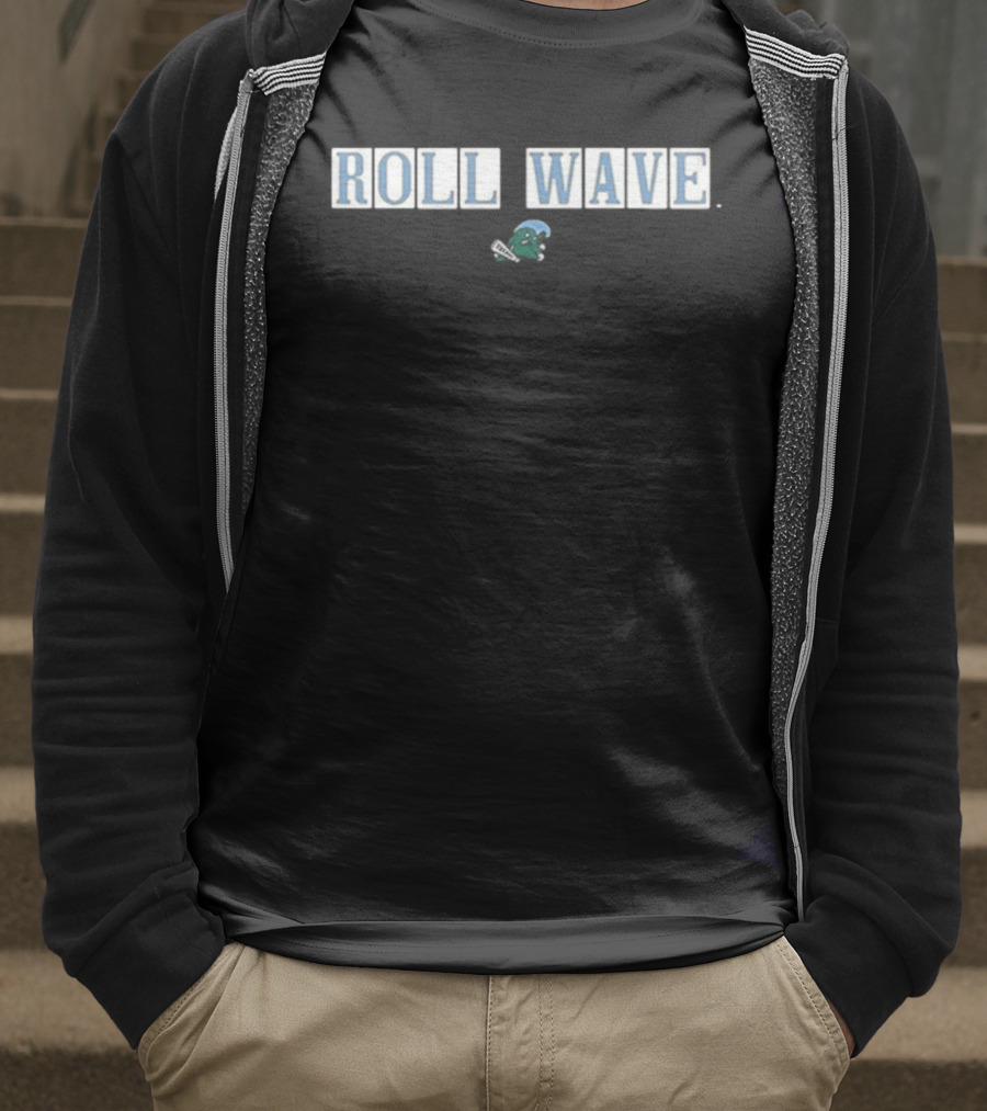Tulane Green Wave Roll Wave Sophia Macias T-Shirt