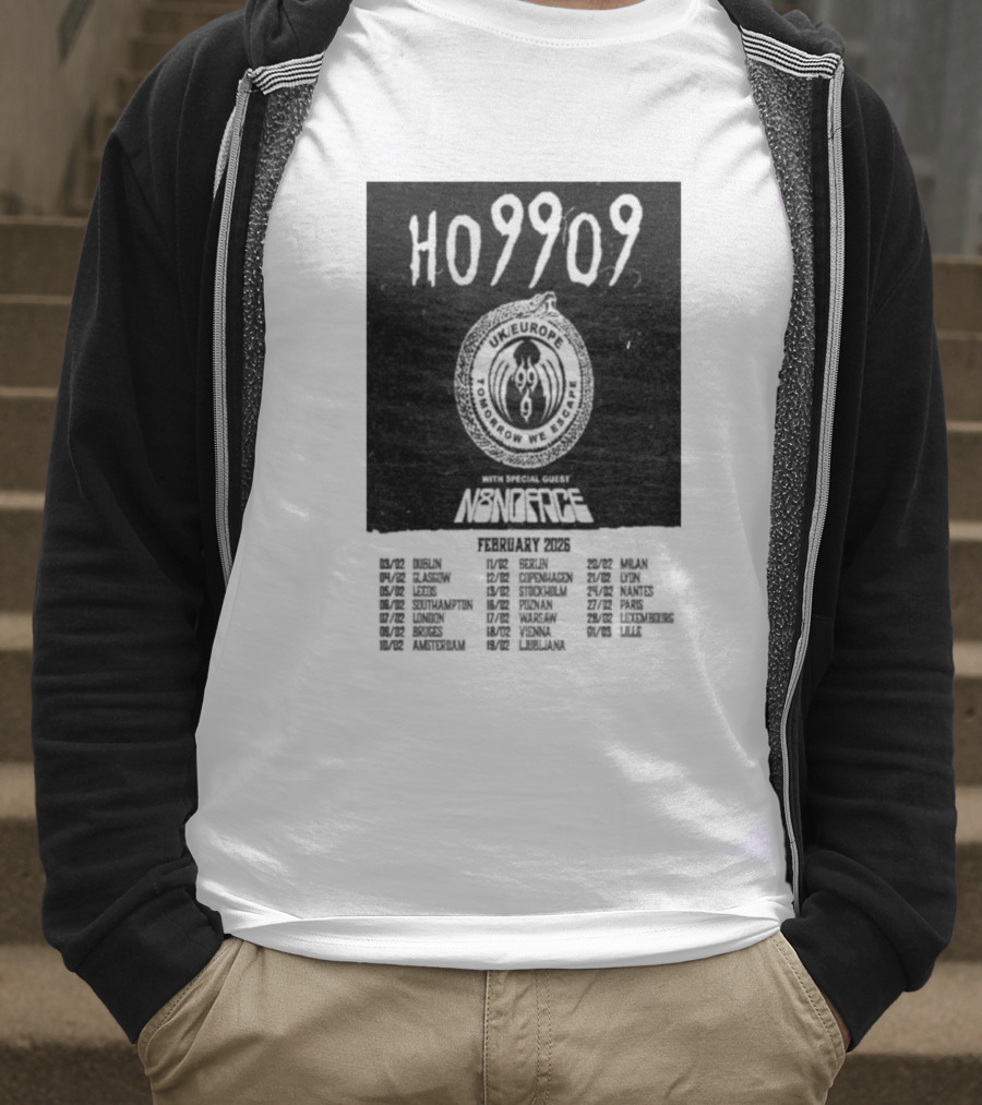 H09202 Monstercat Uncaged UK Europe February 2026 Tour T-Shirt