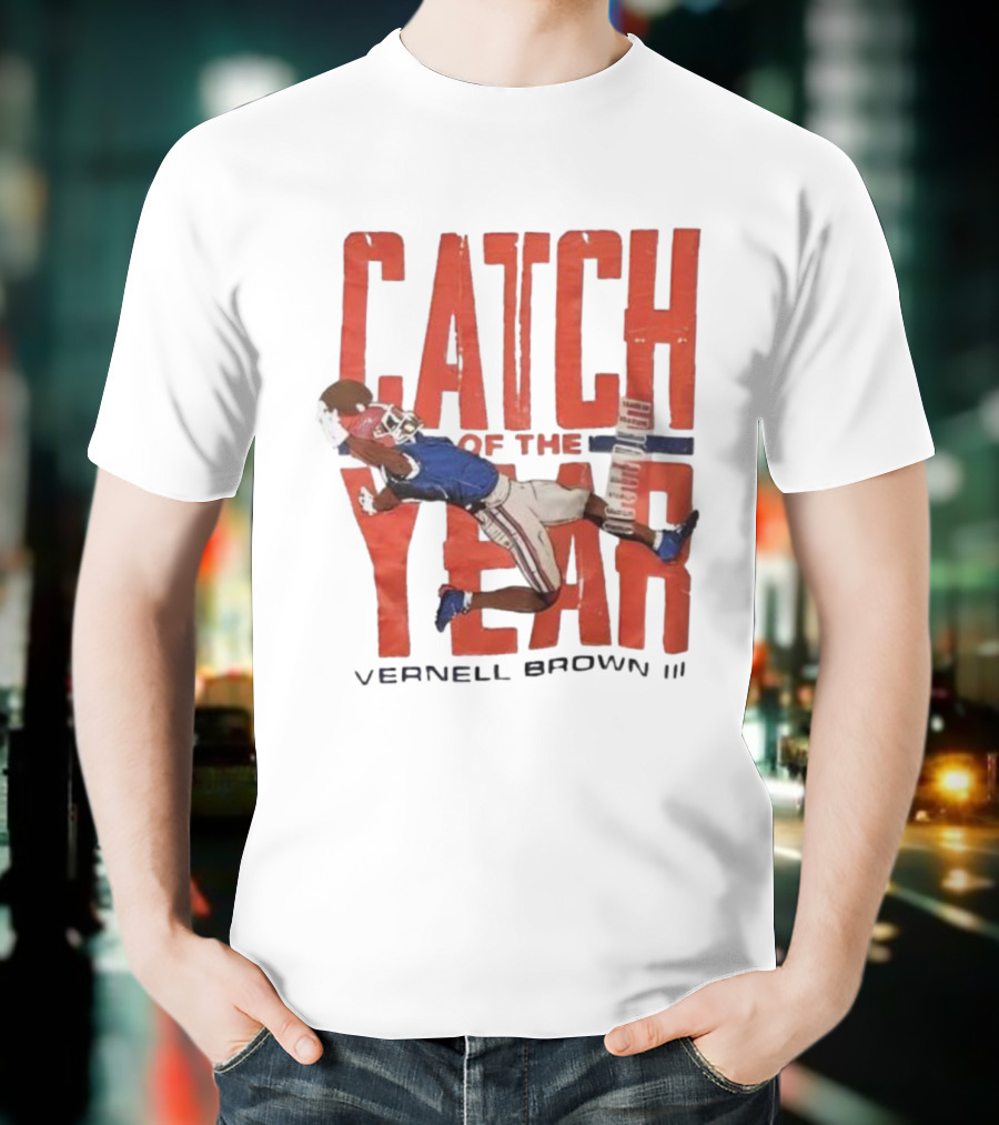 Vernell Brown III Catch Of The Year Football Action T-Shirt