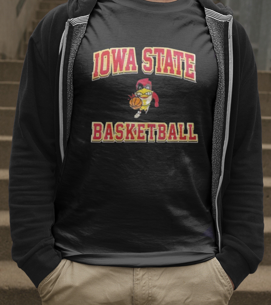 Iowa State Cyclones Basketball Cy Mascot T-Shirt