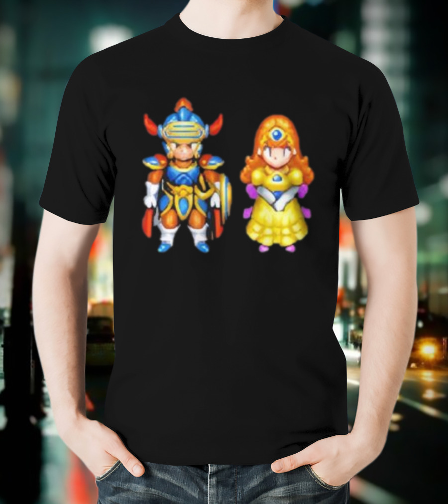Dragon Quest I & II HD-2D Remake Hero And Princess Character Graphics T-Shirt
