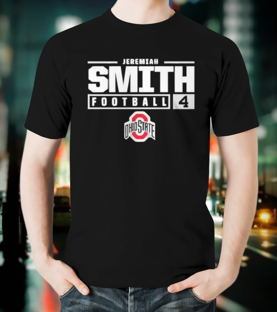 Jeremiah Smith Football 4 Ohio State Buckeyes T-Shirt