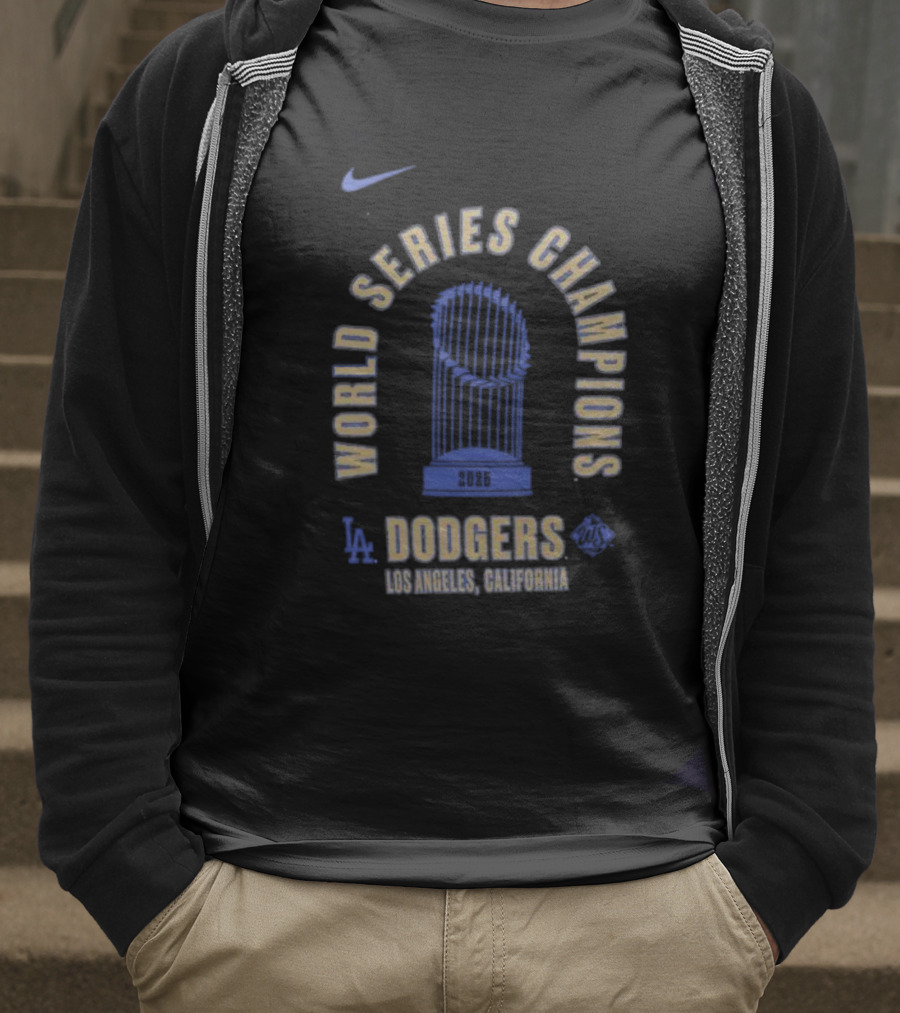 Nike Los Angeles Dodgers 2025 World Series Champions California T-Shirt