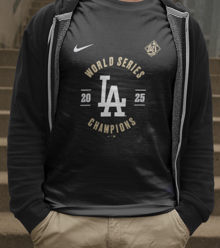 Los Angeles Dodgers Nike World Series 2025 Champions LA T-Shirt