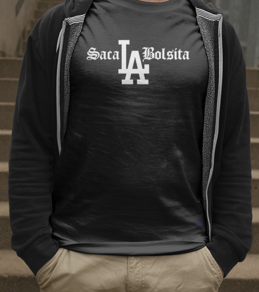 Los Angeles Dodgers Saca Bolsita LA Logo T-Shirt