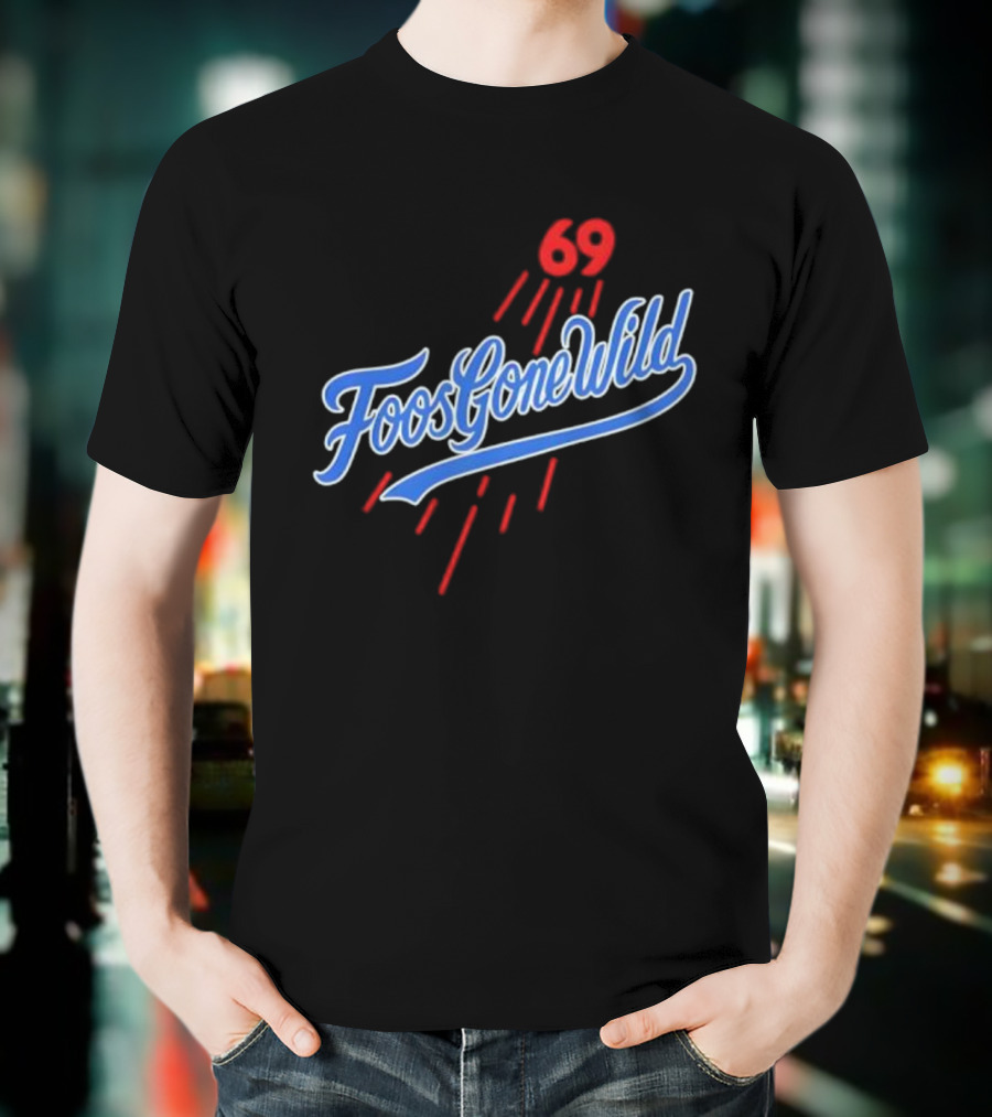 Foos Gone Wild 69 Los Angeles Dodgers Saca LA Bolsita T-Shirt