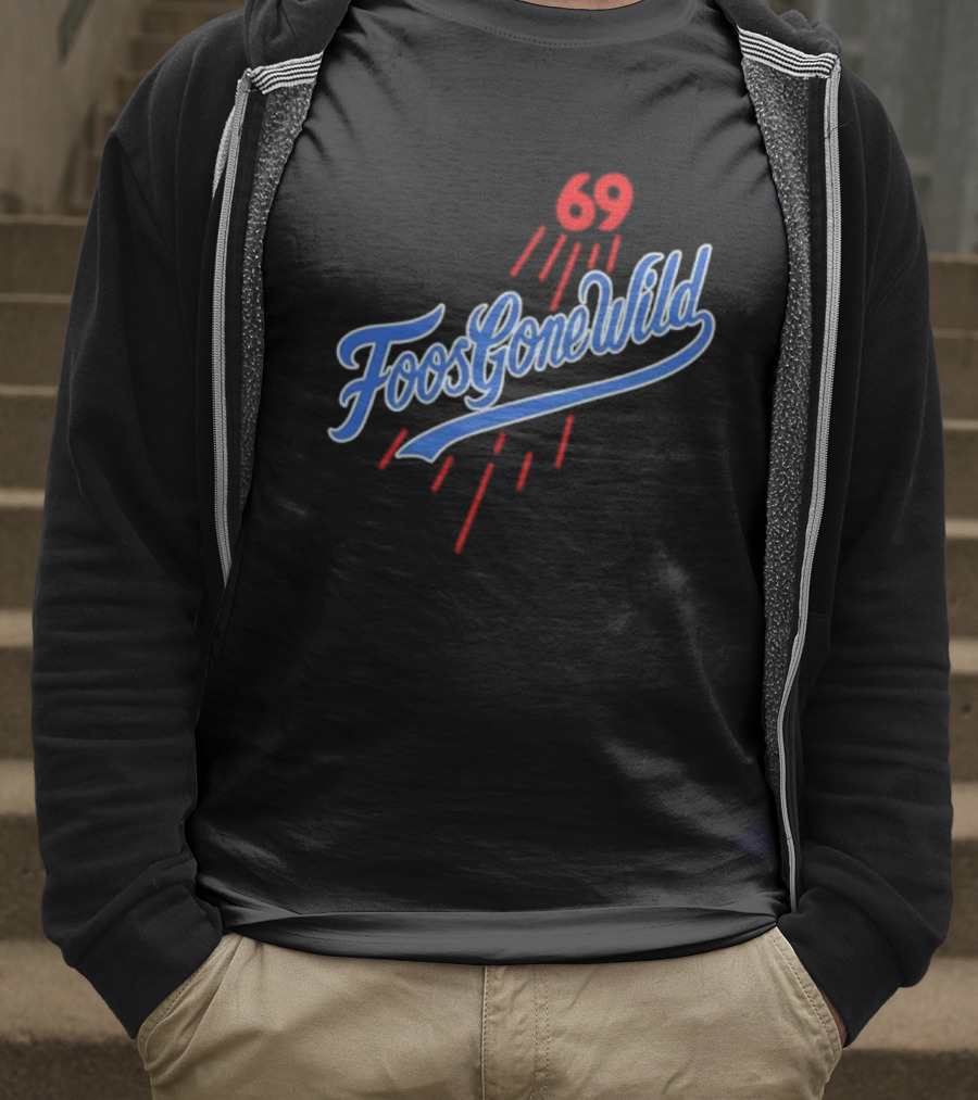 Foos Gone Wild 69 Los Angeles Dodgers Saca LA Bolsita T-Shirt