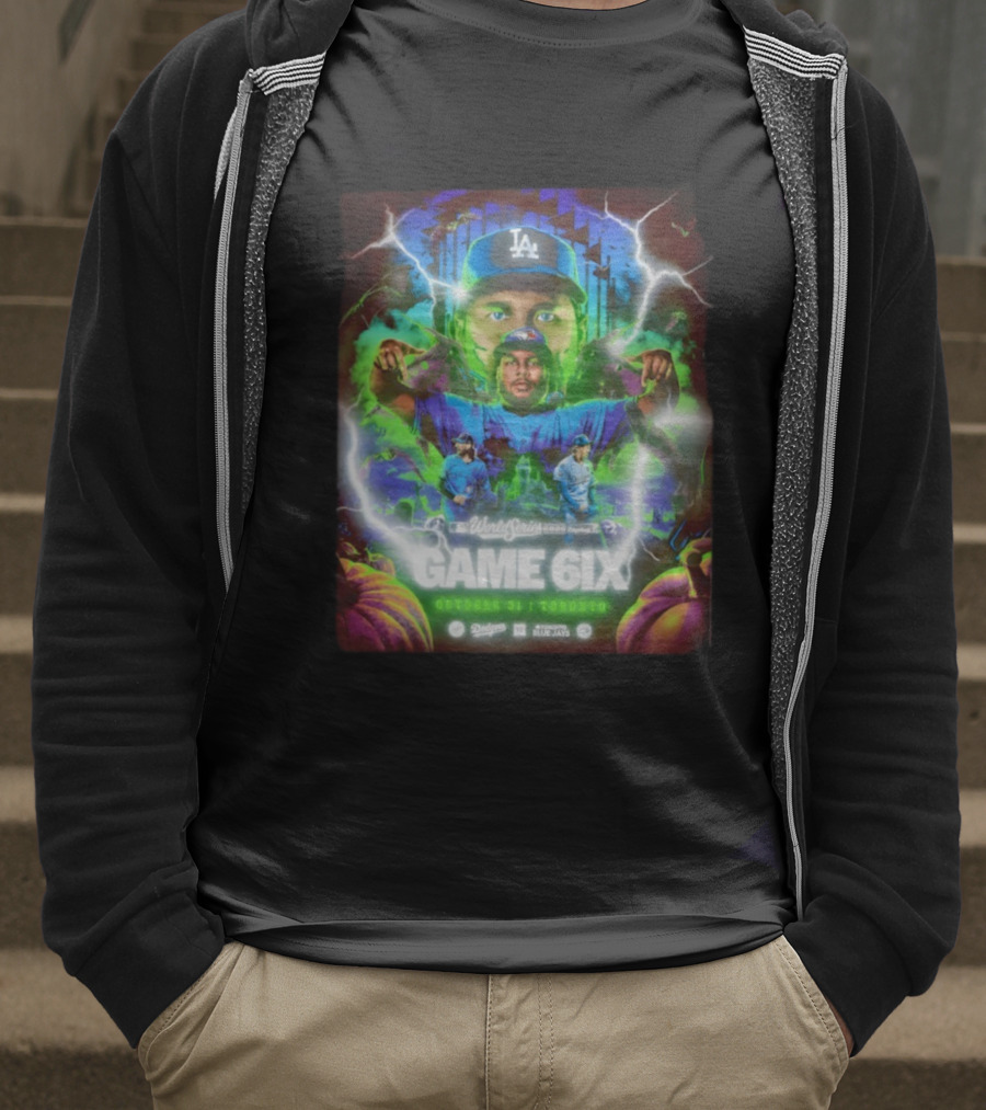 Los Angeles Dodgers Vs Toronto Blue Jays World Series Game 6ix October 31 Toronto T-Shirt