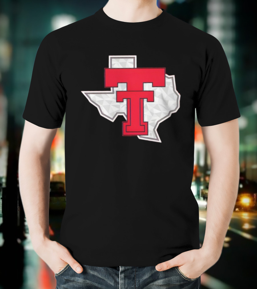 Texas Tech Red Raider Galvanized Pride State Emblem T-Shirt