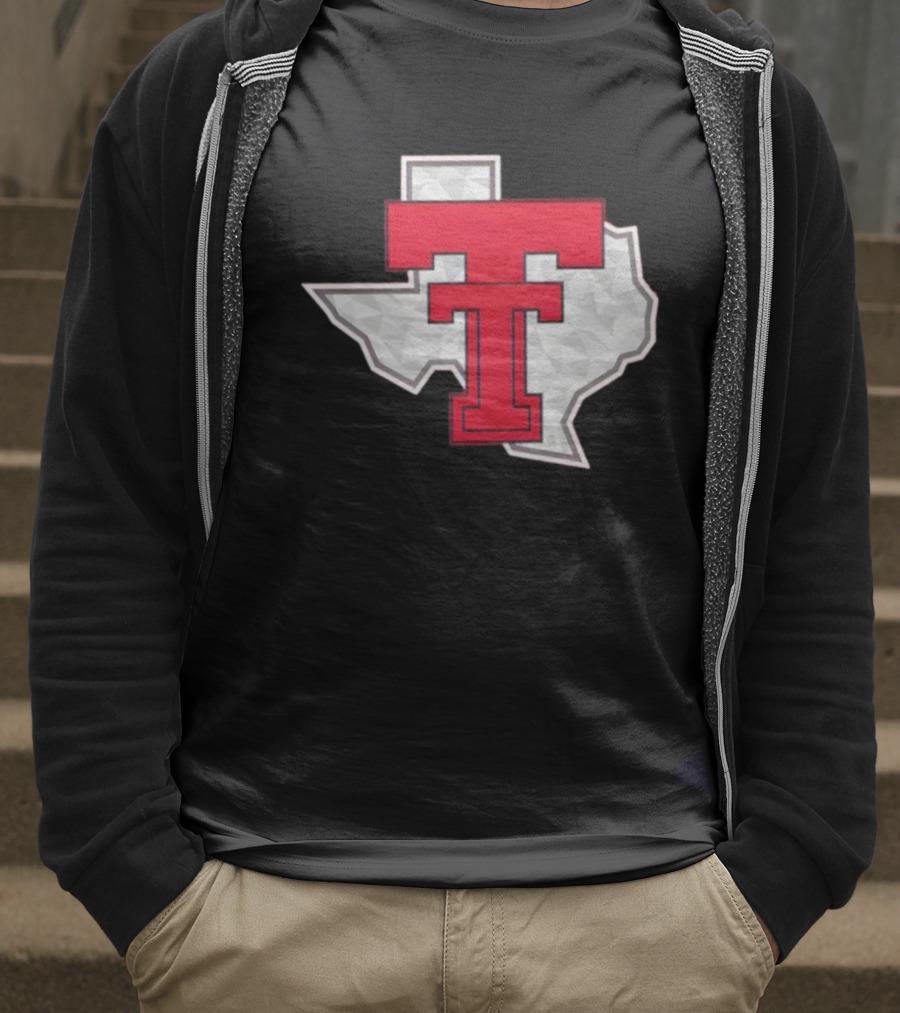 Texas Tech Red Raider Galvanized Pride State Emblem T-Shirt