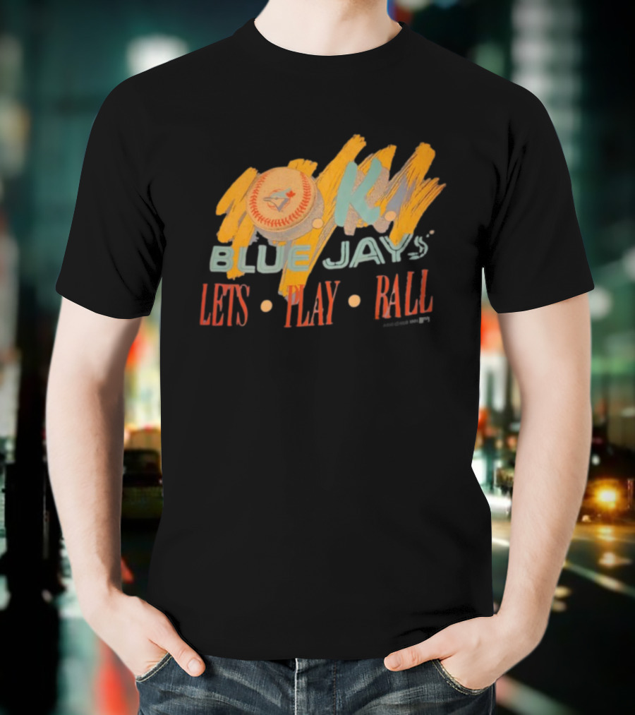 Toronto Blue Jays OK Lets Play Ball Vintage Retro Style T-Shirt