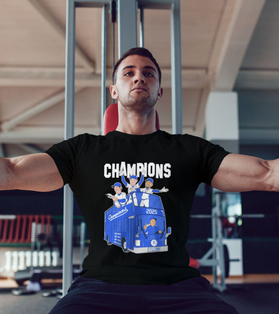 Los Angeles Dodgers Champions 2025 Yoshinobu Yamamoto Shohei Ohtani Mookie Betts Titletown T-Shirt