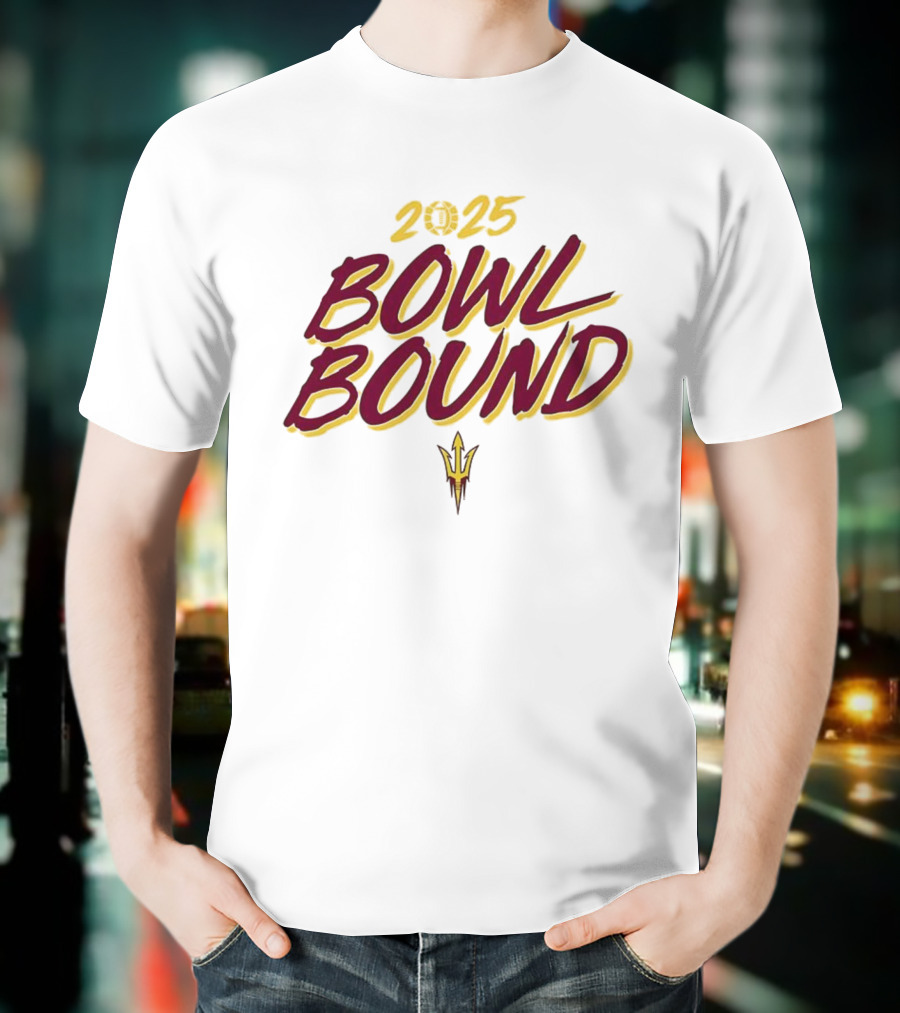 Arizona State Sun Devils 2025 Bowl Bound Football Team Victory T-Shirt