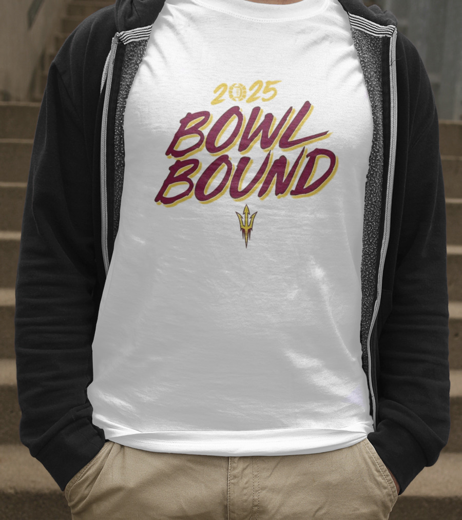 Arizona State Sun Devils 2025 Bowl Bound Football Team Victory T-Shirt