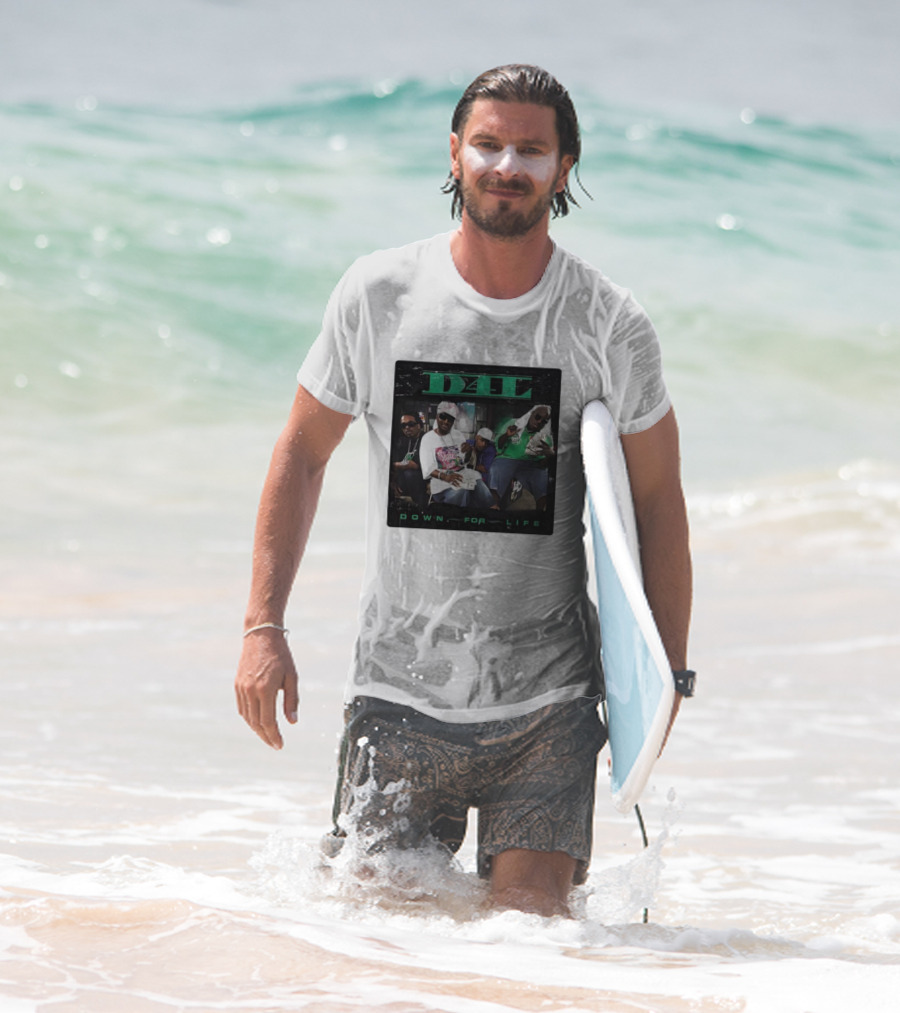 D4L Down For Life Album Cover Crew With Money And Bling T-Shirt