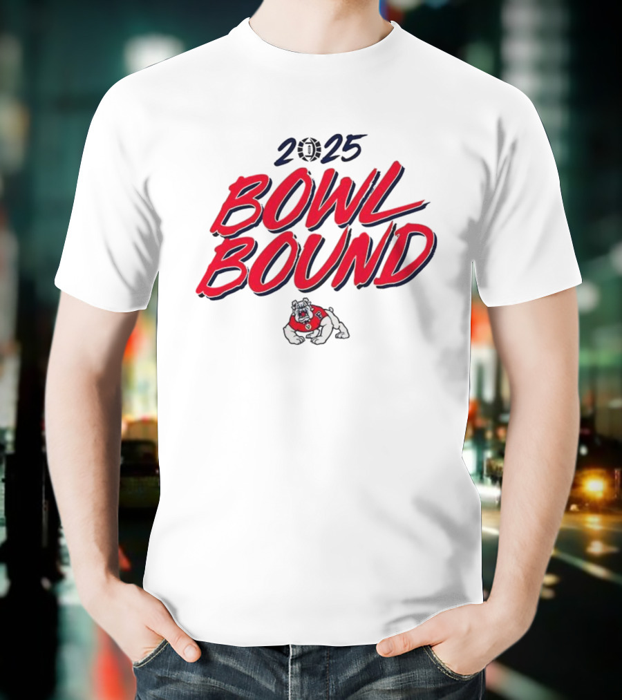Fresno State Bulldogs 2025 Bowl Bound Football Team Spirit T-Shirt