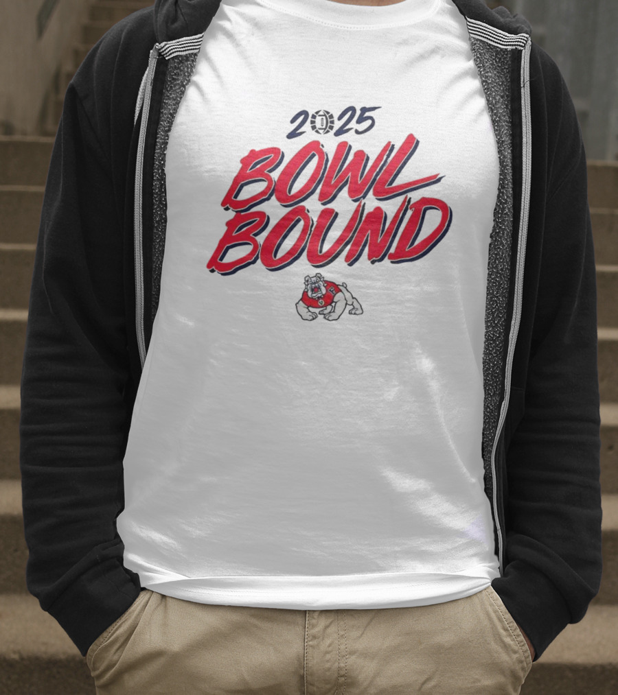 Fresno State Bulldogs 2025 Bowl Bound Football Team Spirit T-Shirt