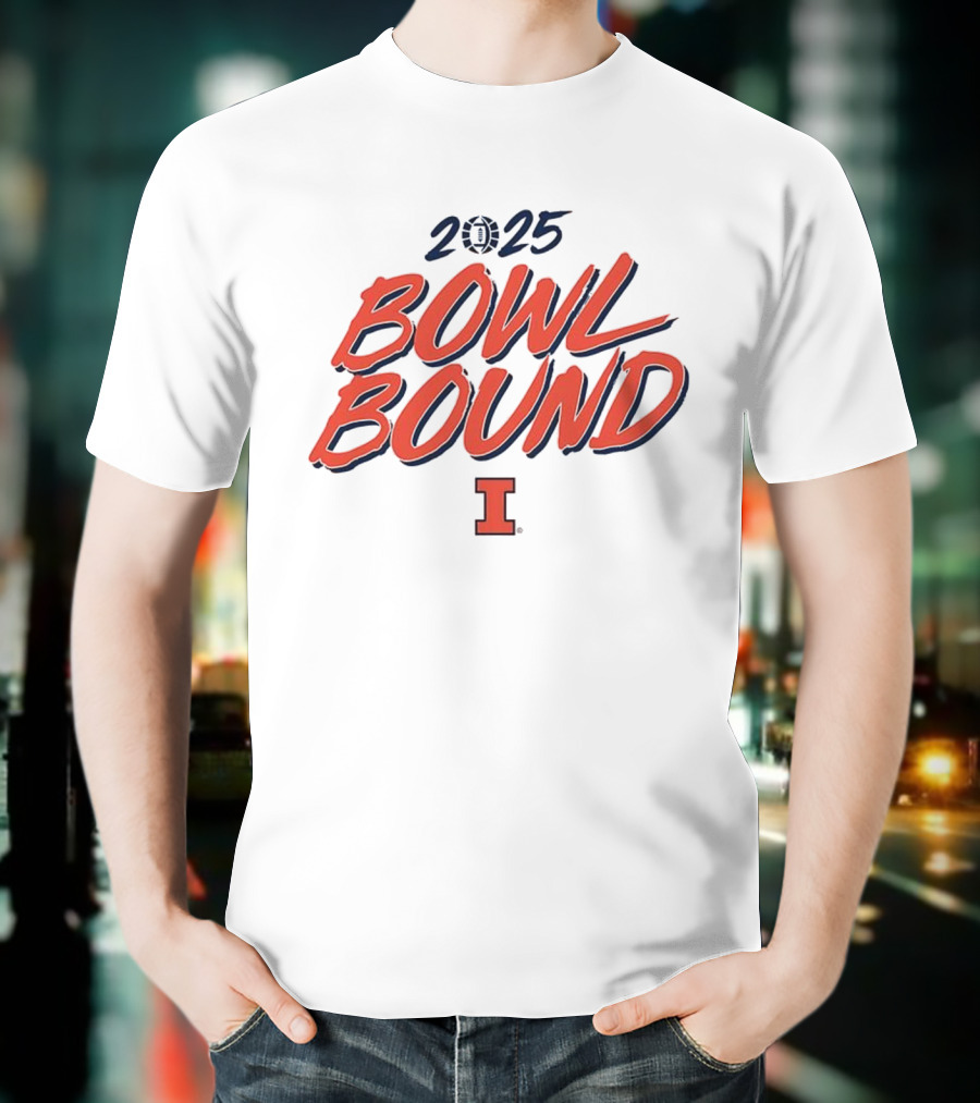 2025 Bowl Bound Illinois Fighting Illini Football T-Shirt