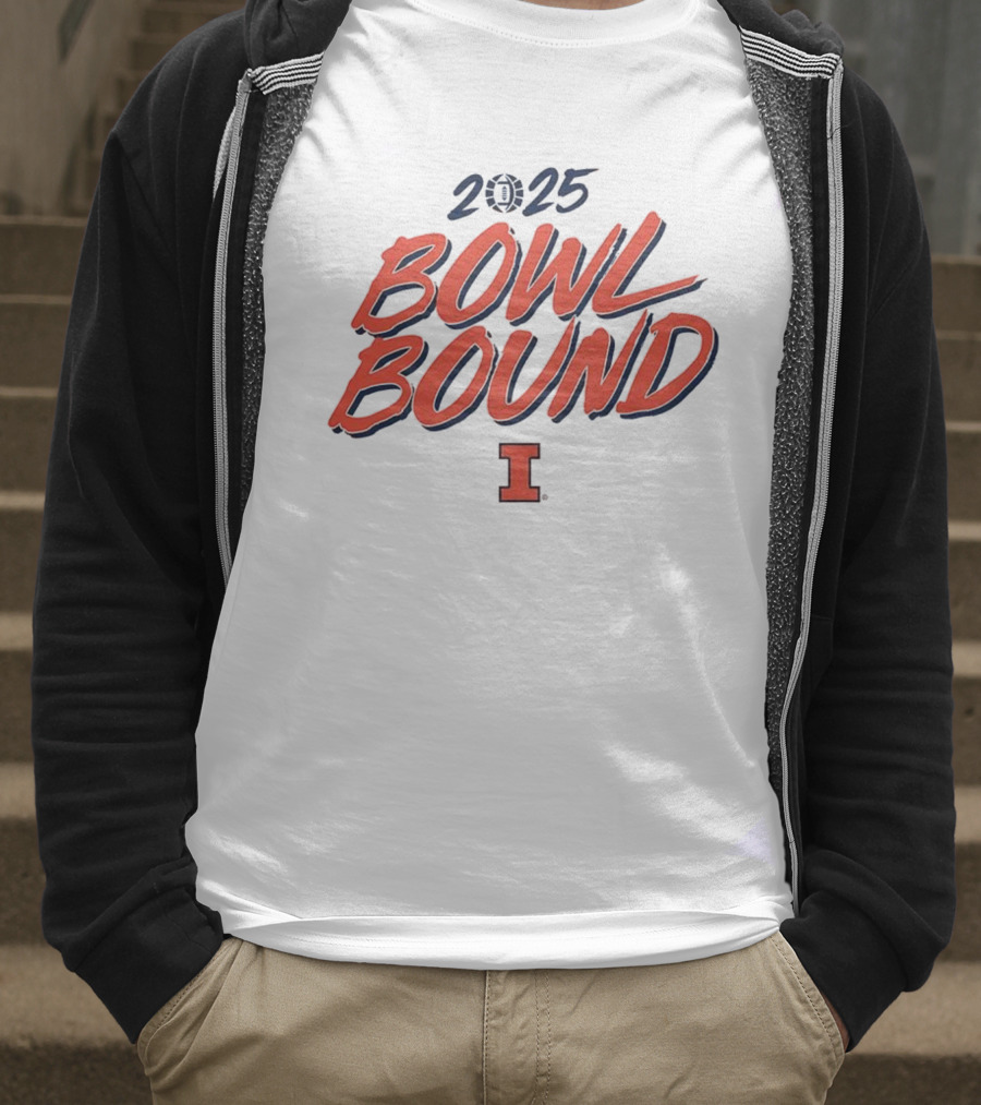 2025 Bowl Bound Illinois Fighting Illini Football T-Shirt