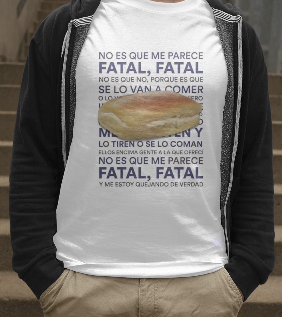 Operación Triunfo 2023 Martin Urrutia Meme Quote Sobre Fatal, Fatal Frase Divertida Sandwish De Crema T-Shirt
