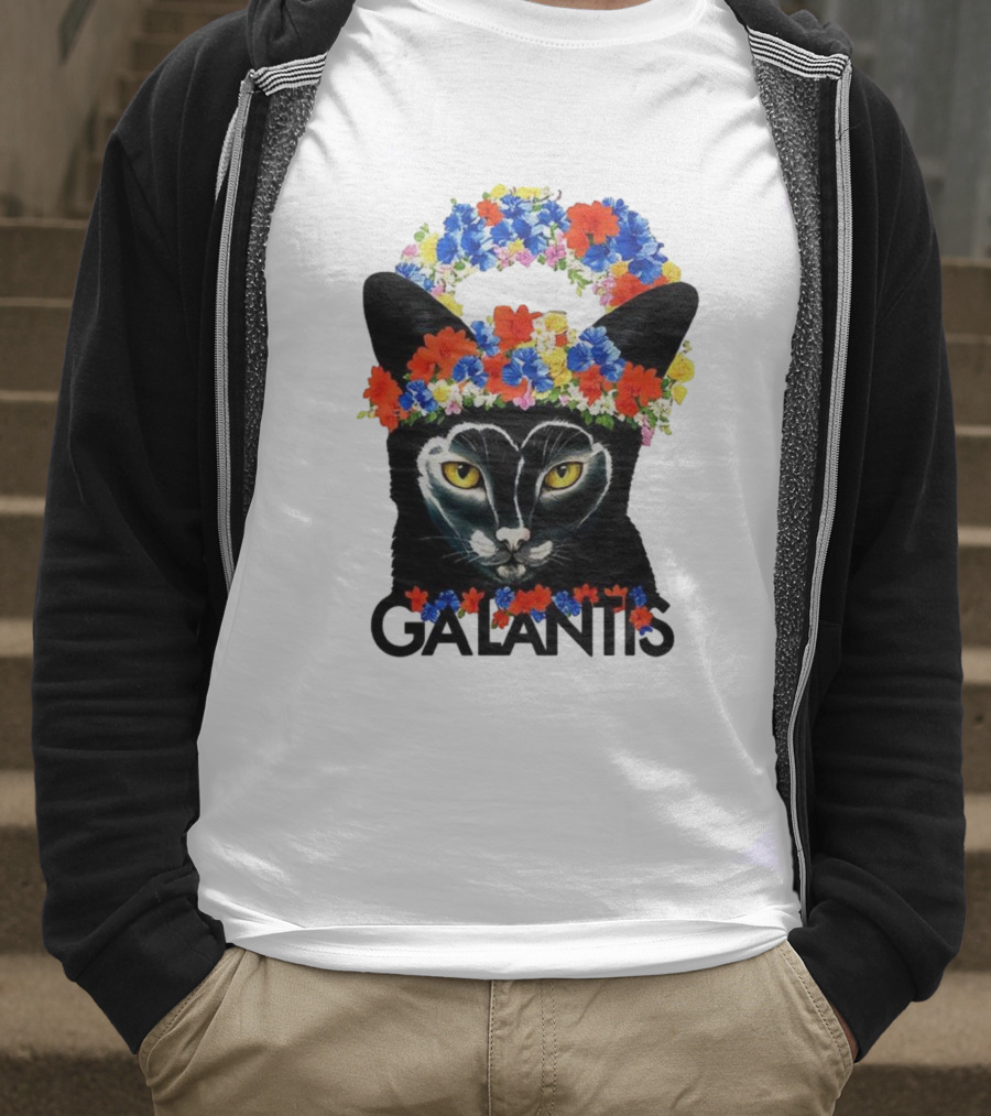 Midsommer Galantis Cat Floral Festival Headpiece T-Shirt