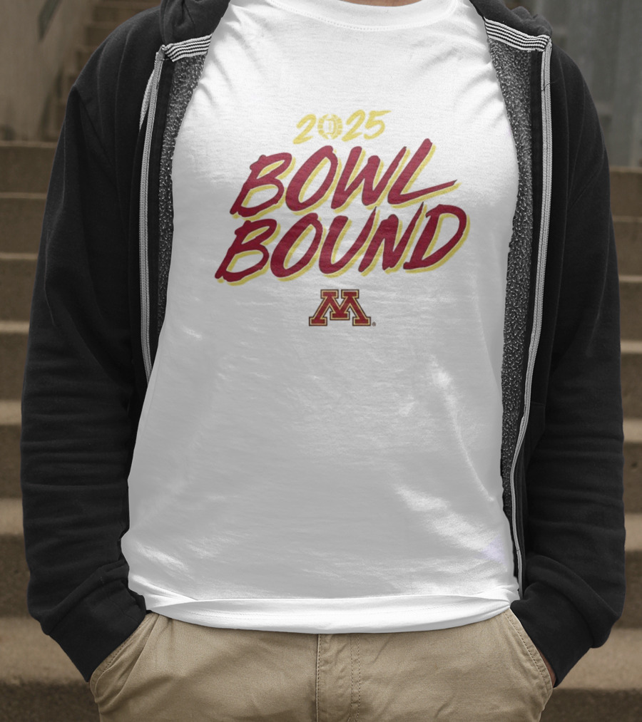 Minnesota Golden Gophers 2025 Bowl Bound Football T-Shirt